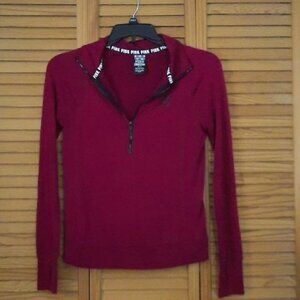 Pink by Victoria's Secret Ultimate 1/2  Zipper Activewear Top Size XS